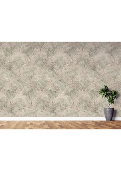 Geometrik Desenli Duvar Kağıdı Modern Minimalist Tarzı Duvar Resmi Oturma Odası Duvar Posteri