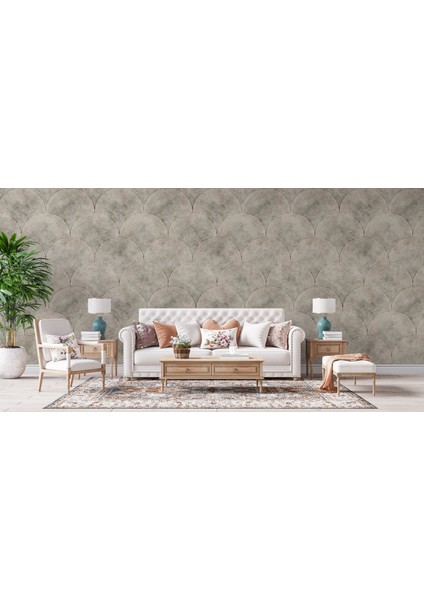 Geometrik Desenli Duvar Kağıdı Modern Minimalist Tarzı Duvar Resmi Oturma Odası Duvar Posteri