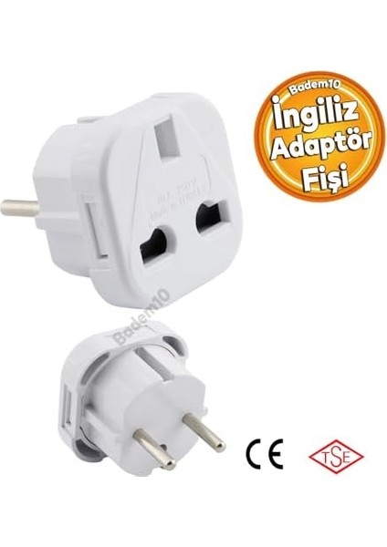 Seyahat Adaptörü Universal Türk Ingiliz Adaptör Fişi Amerikan Fiş Çevirici Priz Dönüştürücü
