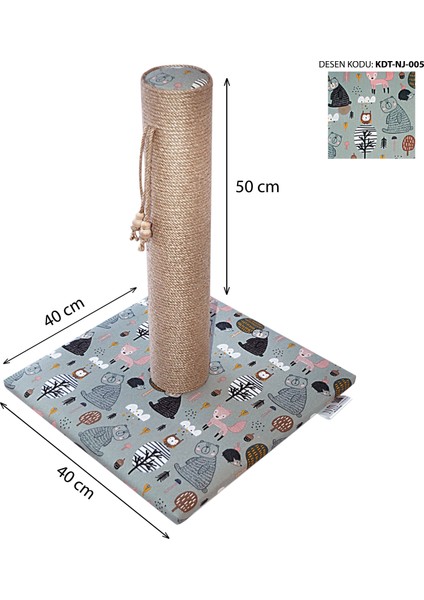 50 cm Rengarenk Desenli Premium Kedi Tırmalama Tahtası Süngerli Yumuşak Kaplama Zemin Dostu Taban fiyatları