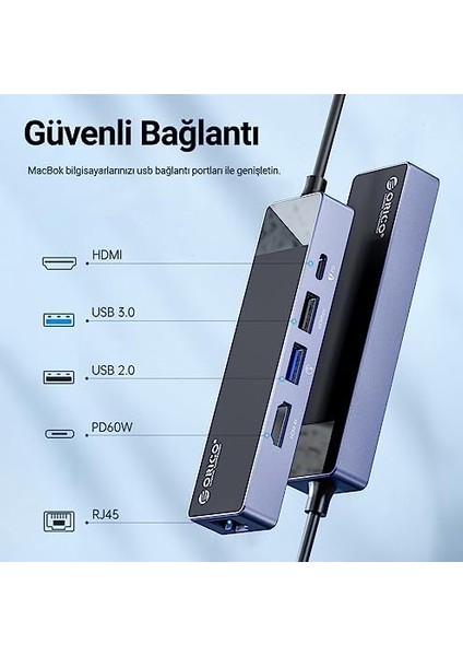 Type-C PD100W 4K 30hz HDMI 3.5mm Jak Sd Tf Kart Okuyucu 3 USB Portlu Hub Çoklayıcı fiyatları