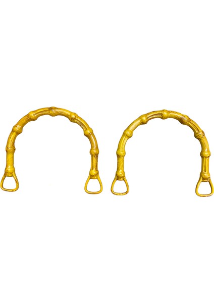 Bambu Görünümlü Akrilik Çanta Sapı 13*15 cm T6M