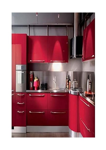 Kırmızı Yapışkanlı Folyo 122 cm x 2 mt modelleri