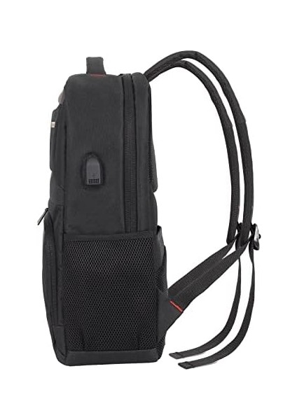 Business x MCC-805 Laptop Sırt Çantası, Profesyonel Sırt Çantası, Kadınlar ve Erkekler Için Bilgisayar Çantası, 15.6 Inç Notebook Çantası, USB Şarj Bağlantılı, Siyah fiyatları