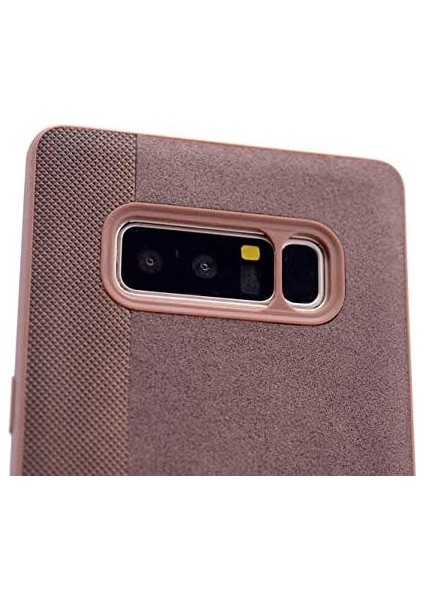 Samsung Galaxy Note 8 Uyumlu Kadife ve Nokta Desenli Lüks Silikon Kılıf (Mavi, Samsung Galaxy Note 8)