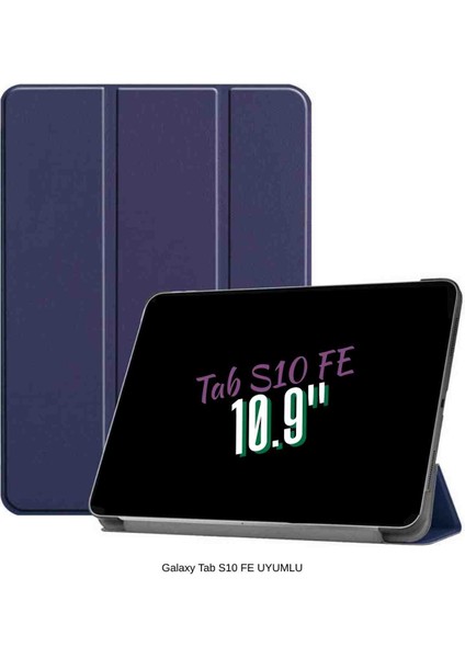 Galaxy Tab S10 Fe Uyumlu 10.9" Katlanabilen Standlı Smart Cover Akıllı Tablet Kılıfı