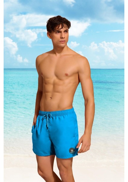 Erkek Turkuaz Deniz Şortu Mayo 3807