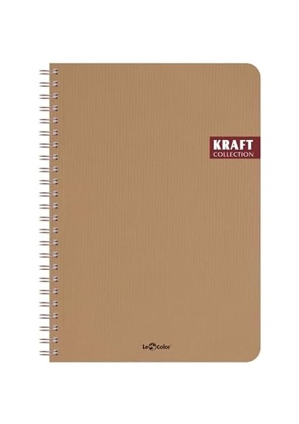 Color Kraft Ofis Defter Spiralli Kareli Kahve