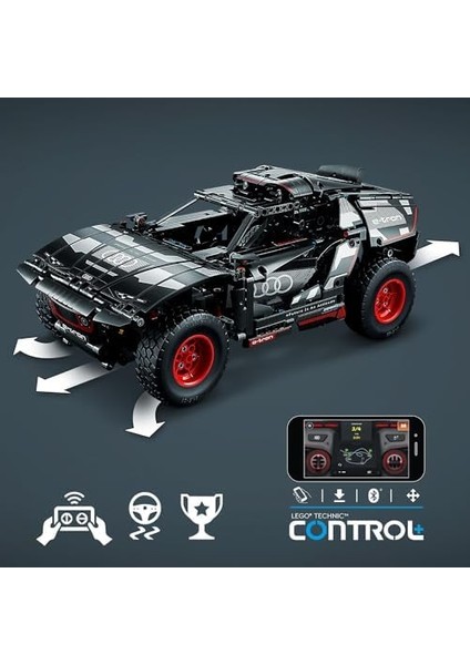 Technic Audi Rs Q E-Tron 42160-10 Yaş ve Üzeri Uzaktan Kumandalı Ralli Arabalarını Seven Çocuklar Için Yaratıcı Oyuncak Yapım Seti (914 Parça) modelleri
