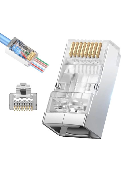 Ez Plug Yeni Nesil Cat7 8p/8c Açık Uçlu Soket Tekli (5047)