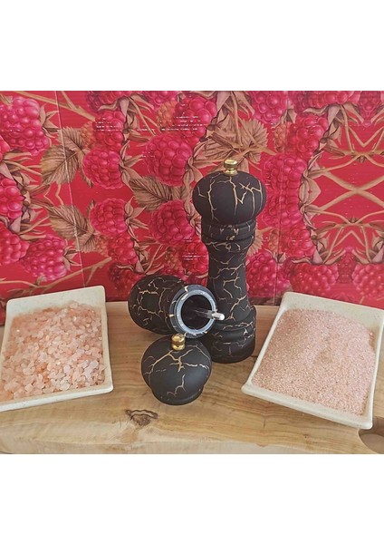 Tuz&baharat Öğütücü Mermer Desen Siyah Set fiyatları