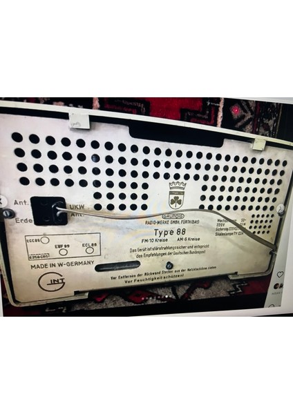 Grundig Type 88 Orjinal Fm’li Antika Lambalı Radyo