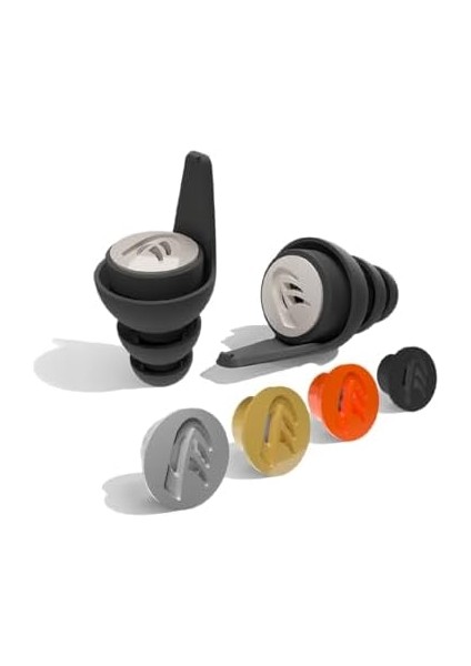Ear Filter -15 Db/-20 Db/-25 Db/peak Noise Kulak Tıkaçları Yüzme, Uçuş, Ofis, Konserler, Motosiklet, Uyku, Yüksek Ses, Atıcılık Için Yeniden Kullanılabilir Yüksek Konfor 4 Boy Patentli Filtre modelleri