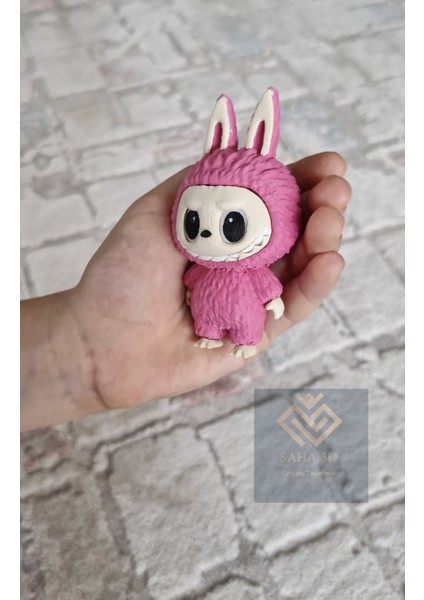 Labubu Karakter Figürü Pembe, 9 cm Labubu Sevimli Oyuncak