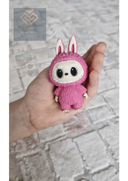 Labubu Karakter Figürü Pembe, 9 cm Labubu Sevimli Oyuncak