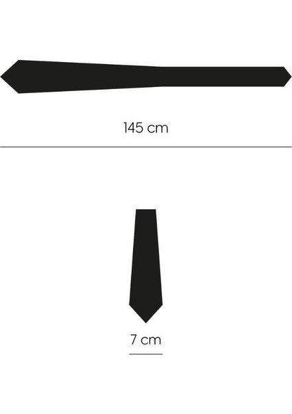 Siyah Beyaz Gri Çizgili 7 cm Genişliğinde Ince Kravat