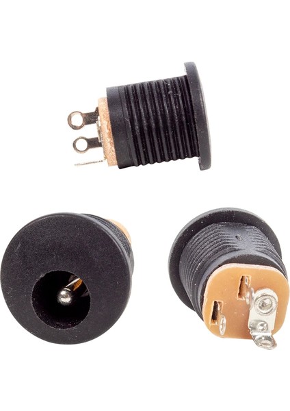 Adaptör Fişi Yuvarlak Somunlu Şase 2.1mm (IC-257) (5047)