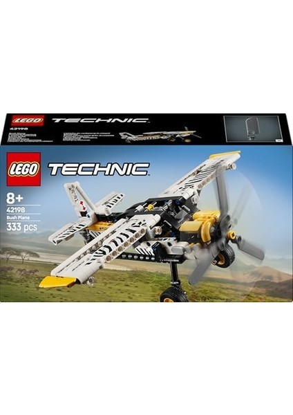 Technic Arazi Uçağı 42198 – 8 Yaş Üstü Erkek ve Kız Çocuklar Için Dönen Pervane ve Pistonlu Motor Içeren Yaratıcı Rol Yapma Oyuncağı, Hediye Fikri (333 Parça)