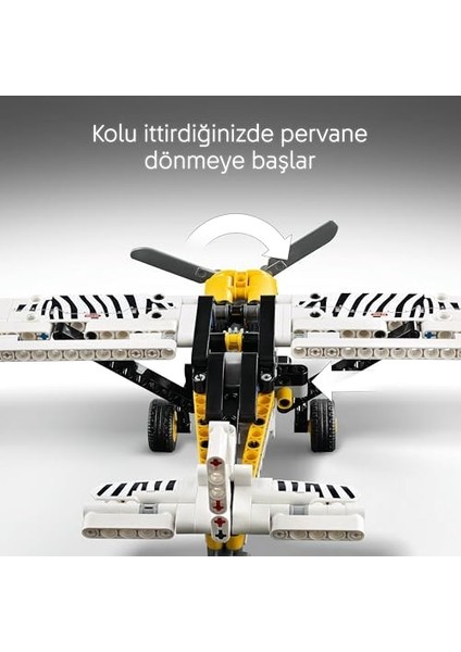 Technic Arazi Uçağı 42198 – 8 Yaş Üstü Erkek ve Kız Çocuklar Için Dönen Pervane ve Pistonlu Motor Içeren Yaratıcı Rol Yapma Oyuncağı, Hediye Fikri (333 Parça)