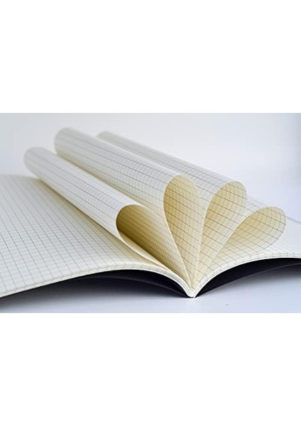 Tanıtım 4 Adet Kareli Terzi Dikişli Defter, A5 Boyutunda, Ofis Için Ideal, Planlayıcı (Siyah Kapak Tasarımı)