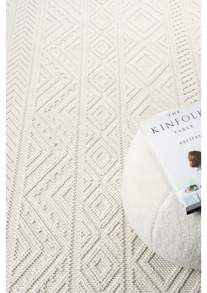 Krem Yumuşak Dokuma Halı Kilim Salon Mutfak Koridor Yolluk Dokuma Makine Halısı 0018