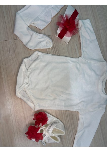 Ponpon Baby 0-6 Ay Kız Bebek Elbise Seti Yenidoğan Mevlüt Kız Elbise indirimleri