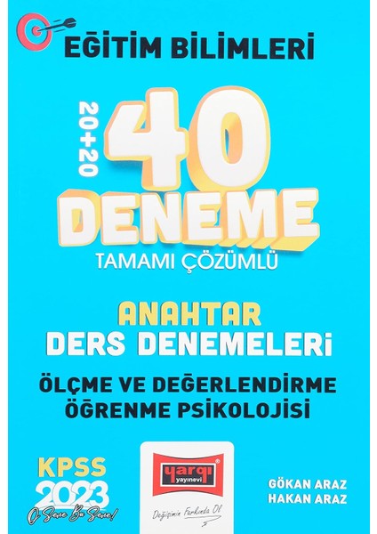 Kpss Eğitim Bilimleri Ölçme Değerlendirme ve Öğrenme Psikolojisi Anahtar Ders Denemeleri Tamamı Çözümlü 20+20 40 Deneme Sınavı fiyatları
