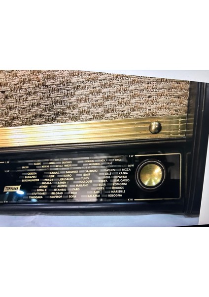 Tonfunk Marka Antika Lambalı Radyo -Çalışır Durumda
