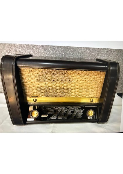 Tonfunk Marka Antika Lambalı Radyo -Çalışır Durumda
