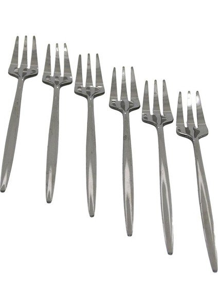 6pcs Metal Tatli Çatal