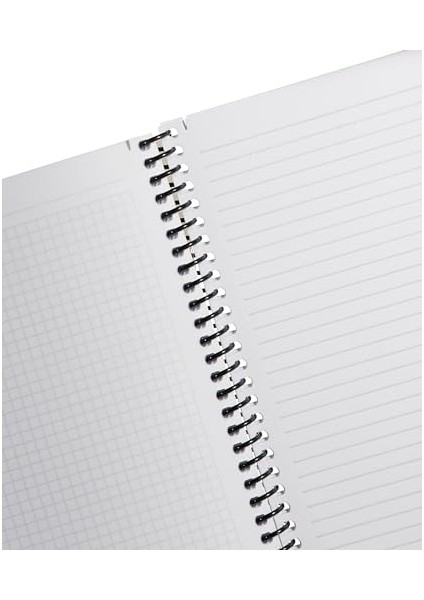 Infinity Primary Serisi, A4, 4 Konulu (3 Kareli, 1 Çizgili) 120 Yaprak Pp Kapaklı Spiralli Defter, Yeşil