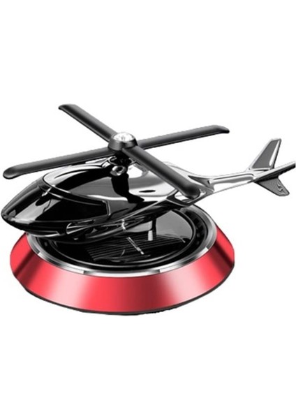 Helikopter Araba Kokusu Kırmızı | Güneş Enerjili Oto Koku | Sıradışı Araç Aksesuarı Hediye