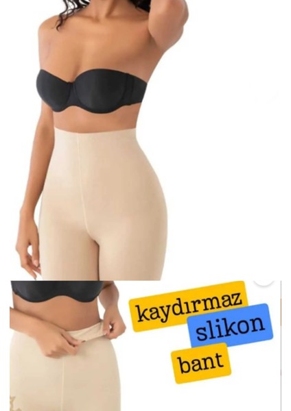 Ecem Yıldız Lazer Kesim Yüksek Bel Paçalı Korse 2 Beden Küçülten Iz Yapmaz Kaymayı Önleyen Silikon fırsatları