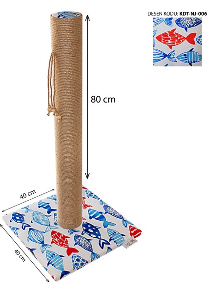 80 cm Rengarenk Desenli Premium Kedi Tırmalama Tahtası Süngerli Yumuşak Kaplama Zemin Dostu Taban fiyatları
