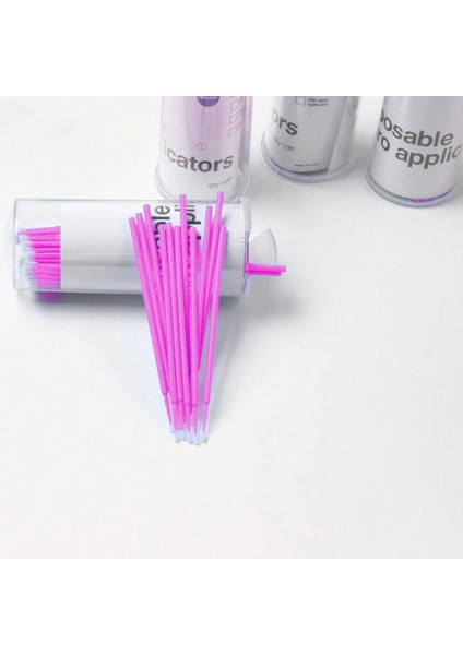 Microbrush Ipek Kirpik Çubukları 100 Adet Mikrobrush Fırça