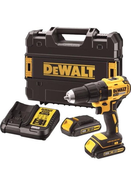 Akülü Matkap / Akülü Matkap (18V, 1,5AH, Fırçasız, Kompakt, Üniversal Kullanılabilir, Bütünleşmiş Led-Lamba, Dâhil Olanlar2 Akü, Sistem-Hızlı Şarj Cihazı ve T Stak Kutu) DCD777S2T