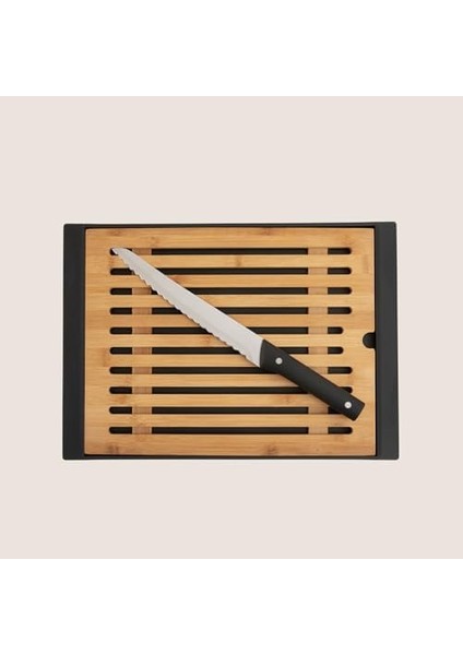 Agni Biçakli Bambu Ekmek Kesme Tahtasi 38X27 cm fiyatları