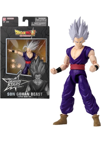 16 cm Dragon Ball Son Gohan Beast Poz Verilebilir Figür, Dragon Stars Serisi