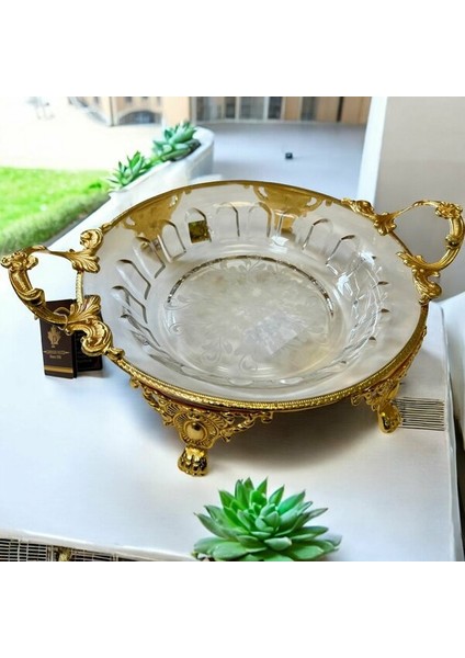 Royking Ayaklı Yuvarlak Salata Kasesi 36X28X7CM CRG164