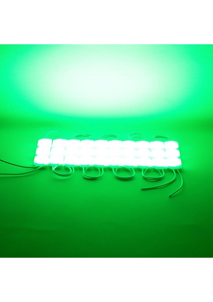 Modül LED 12V 3W Yeşil 2835 93 x 21MM IP65 220-240LM 180 Derece fiyatları