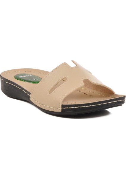 Bej Jel Taban Anatomik Kadın Terlik 6813 Z modelleri