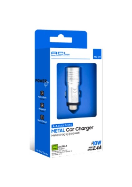 Mc-01 2.4A, 10WATT 2xusb Full Metal Şarj Başlığı modelleri
