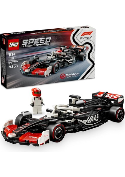 Speed Champions Moneygram Haas F1 Team Vf-24 Yarış Arabası 77250 – 10 Yaş ve Üzeri Kız ve Erkek Çocukları ile Motorseverler Için Sürücü Minifigür Içeren Yapım ve Sergileme Seti (263 Parça)