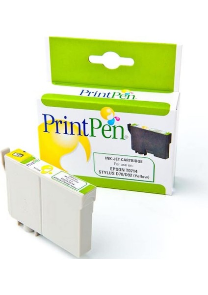 Epson T0714 Sarı Muadil Mürekkep Kartuşu