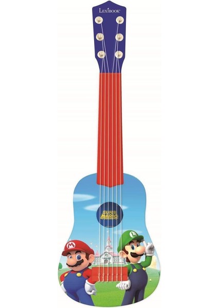 Nintendo Mario Luigi My First Guitar, 6 Naylon Teller, 53 Cm, Kılavuz Dahil, Mavi/kırmızı, K200NI