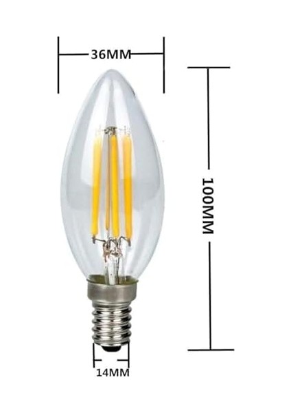 LED Ampul 4W E14 Ince Duy Dimmerli Gün Işığı 3200K Lambam 10 Adet ERD25 Düz Mum Ampul fiyatları