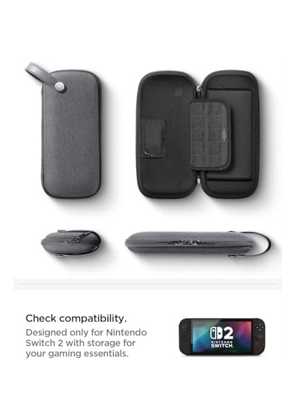 Nintendo Switch 2 Taşıma Çantası Pouch Klasden Charcoal Gray - A09077 fiyatları