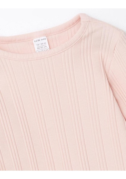 Bisiklet Yaka Uzun Kollu Basic Kız Bebek Pijama Takımı modelleri
