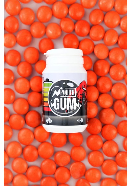 Power - Guarana, Ginseng, Caffeine, Taurin Ekstraktlı Dolgulu Sakız