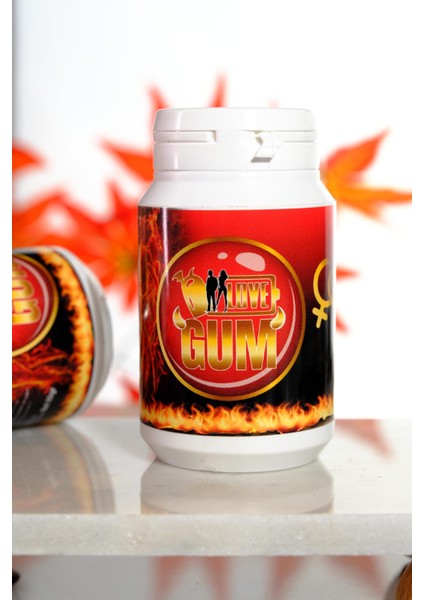 Full Gum Love - Epimedyum, Ginseng, Damiana, Maca, Caffeine Ekstraktlı Dolgulu Sakız